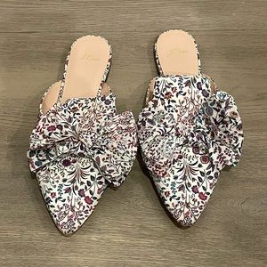 J.Crew Floral Print Mule Slide Shoes Size 12